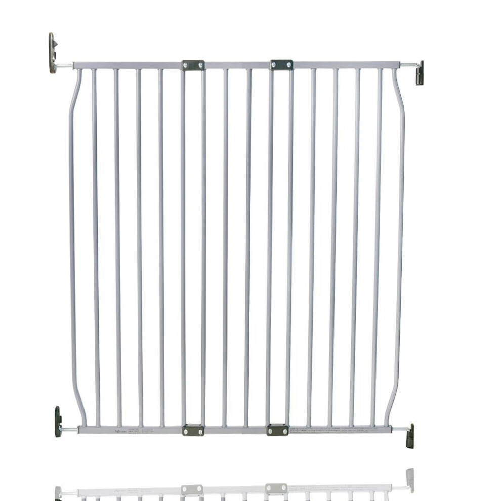 (90cm - 100cm, Grey) Safetots Eco Screw Fit Baby Gate-image-OPC-PGQSFWZ-NEW