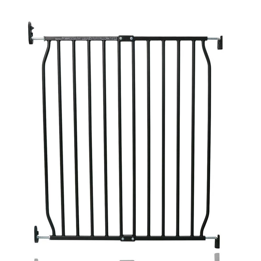 Safetots (70Cm - 80Cm, ) Eco Screw Fit Baby Gate Black