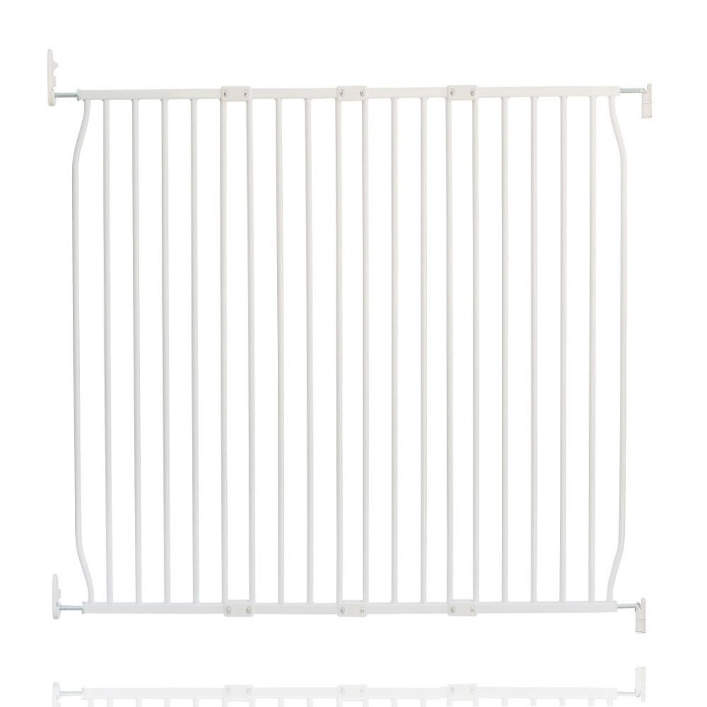 (110Cm - 120Cm, ) Eco Screw Fit Baby Gate White Safetots