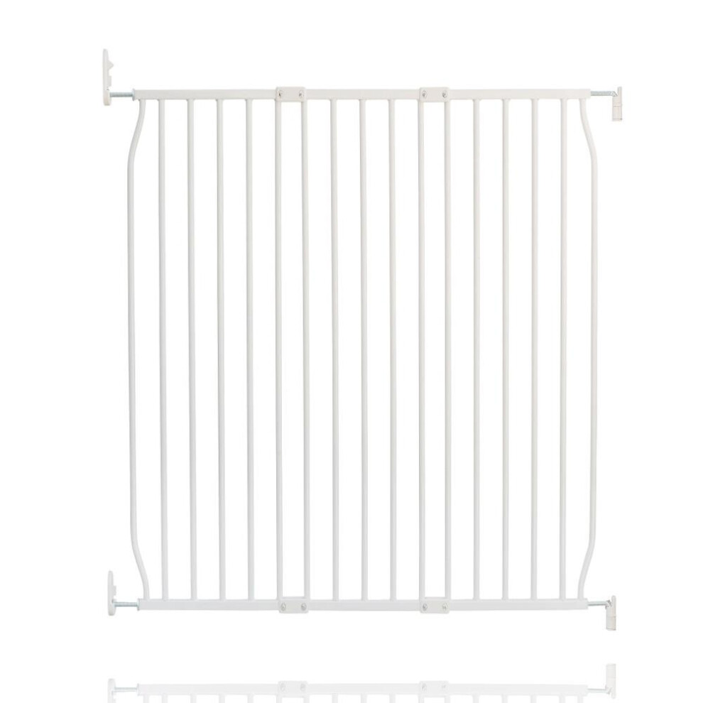 Safetots (100Cm - 110Cm, White) Eco Screw Fit Baby Gate