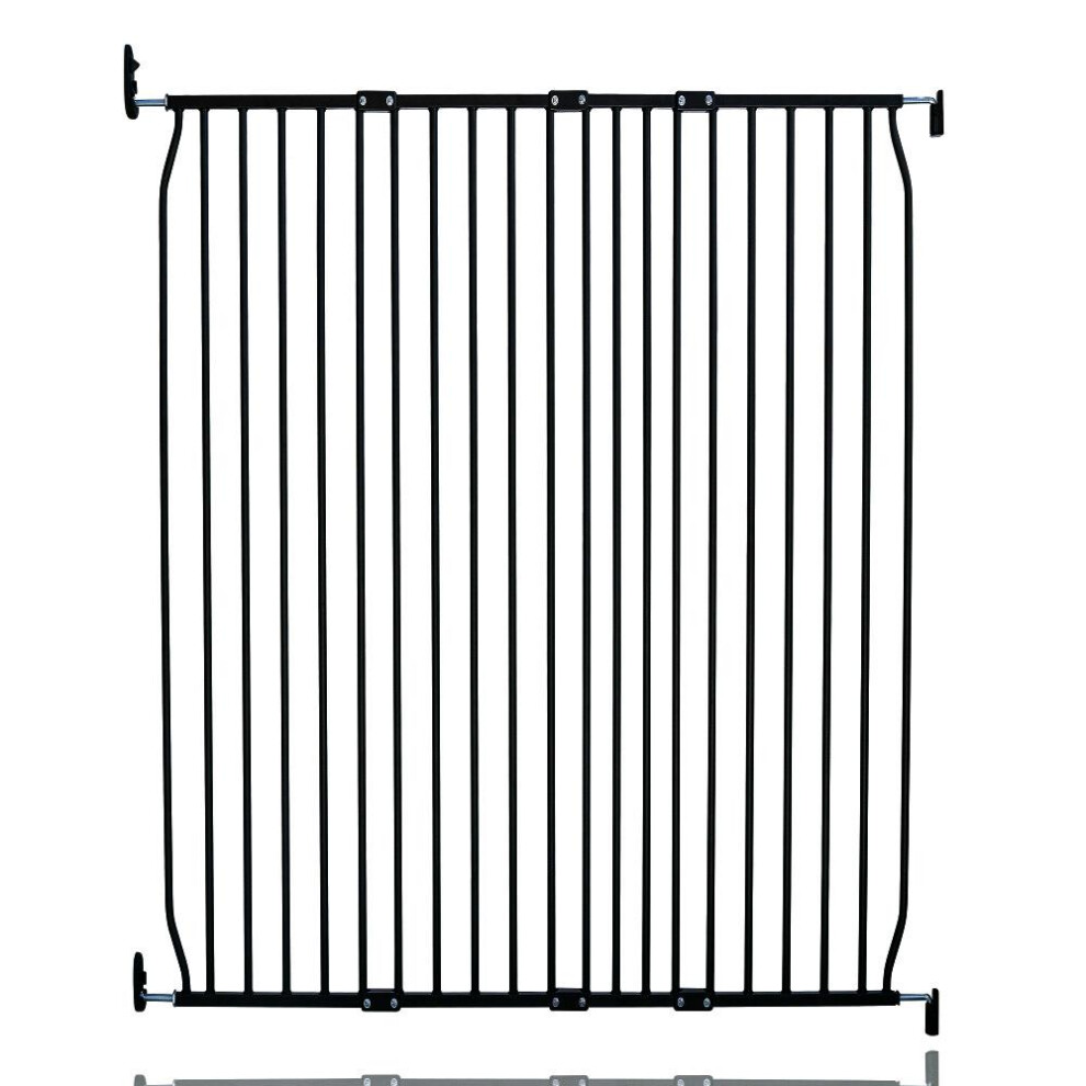 (120cm - 130cm, Black) Safetots Extra Tall Eco Screw Fit Baby Gate-image-OPC-PGQSG52-NEW