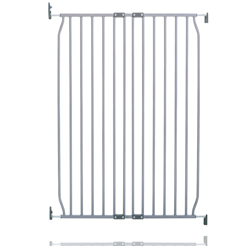 (80cm - 90cm, Grey) Safetots Extra Tall Eco Screw Fit Baby Gate-image-OPC-PGQSG5G-NEW