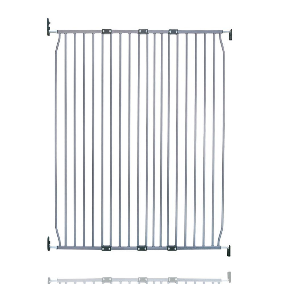 Safetots (110Cm - 120Cm, ) Extra Tall Eco Screw Fit Baby Gate Grey
