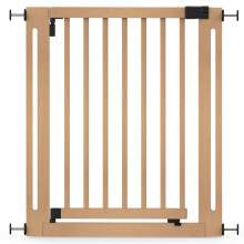 (Natural, 79cm - 87cm) Safetots Puerta Elegante de Seguridad de Madera para Bebés