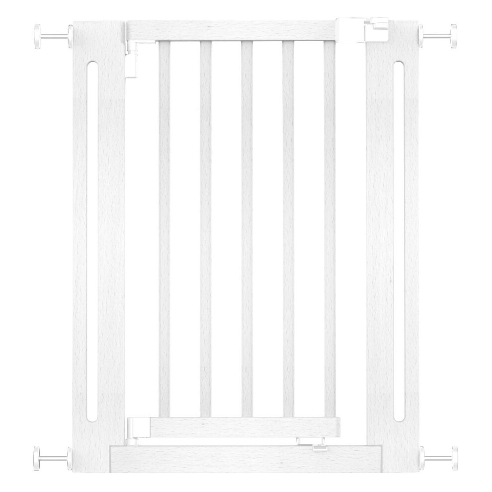 (White, 63cm - 71cm) Safetots Wooden Elegance Gate