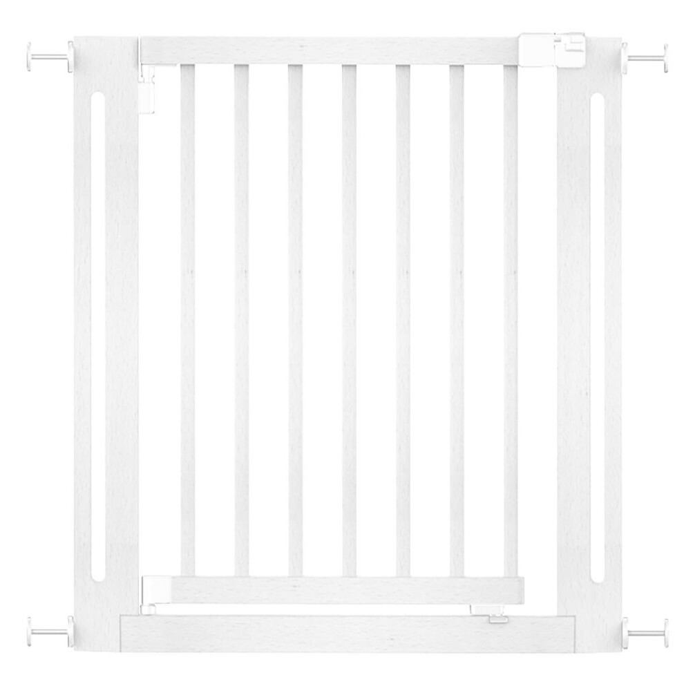 (White, 79cm - 87cm) Safetots Wooden Elegance Gate