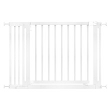 (Blanco, 115cm - 123cm) Safetots Puerta Elegante de Seguridad de Madera para Bebés