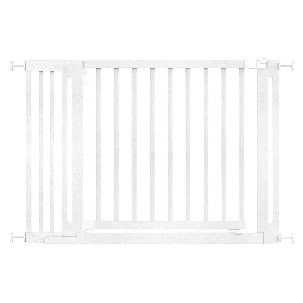 (White, 115cm - 123cm) Safetots Wooden Elegance Gate-image-OPC-PGQSG7D-NEW