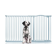 (Gris, 171cm - 180cm) Bettacare Barrera Extra Alta de Tope Curvo para Perros