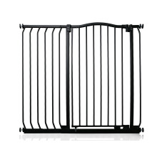 (Negro, 98cm - 107cm) Bettacare Barrera Extra Alta de Tope Curvo para Perros