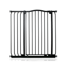 (Negro, 89cm - 98cm) Bettacare Barrera Extra Alta de Tope Curvo para Perros
