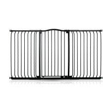 (Black, 170cm - 179cm) Bettacare Extra Tall Curved Top Dog Gate