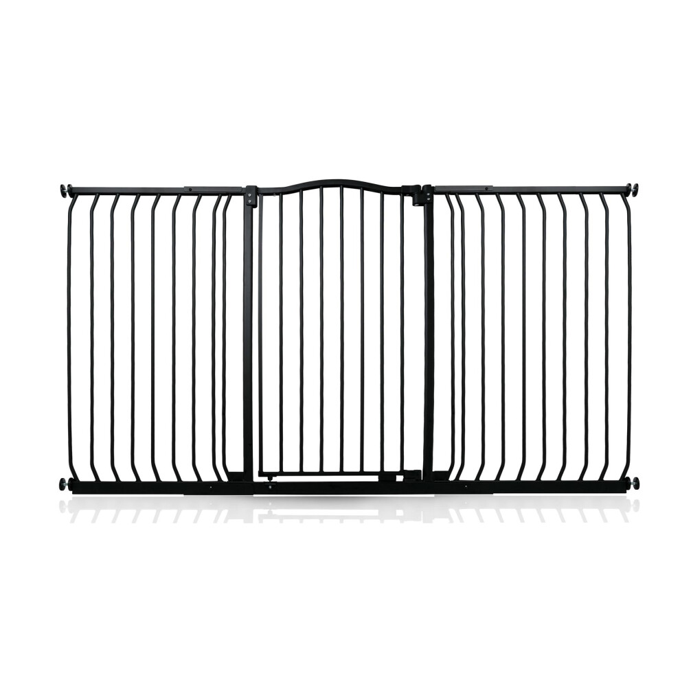 Bettacare (, 170Cm - 179Cm) Extra Tall Curved Top Dog Gate Black