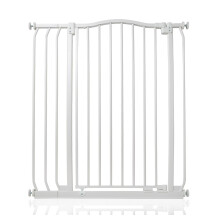 (Blanco, 80cm - 89cm) Bettacare Barrera Extra Alta de Tope Curvo para Perros
