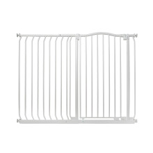 (Blanco, 125cm - 134cm) Bettacare Barrera Extra Alta de Tope Curvo para Perros