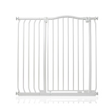 (Blanco, 98cm - 107cm) Bettacare Barrera Extra Alta de Tope Curvo para Perros