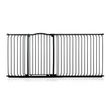 (Negro, 207cm - 216cm) Bettacare Barrera Extra Alta de Tope Curvo para Perros