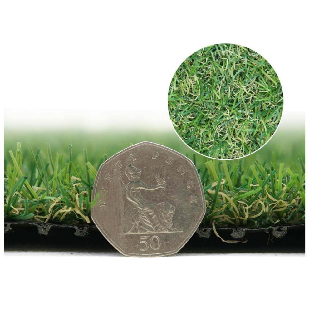 Mega Flooring Uk (8M(26'3") X 4M(13'1")-32MãÂ², Fern 20Mm) Premium-Quality Lush Artificial Grass Turf