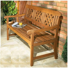 Robert Dyas 3 Seater Garden Bench Hardwood