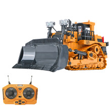 (Bulldozer RC) Excavatrice RC 1/20 2,4 GHz 11 canaux Camion de construction RC Véhicules d'ingénierie