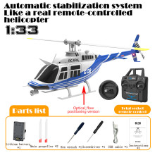 (RC C138ZCPRO BLUE 1B) RC ERA C138 1:36 Zdalnie sterowany symulator helikoptera RC Bell 206 utrzymujący