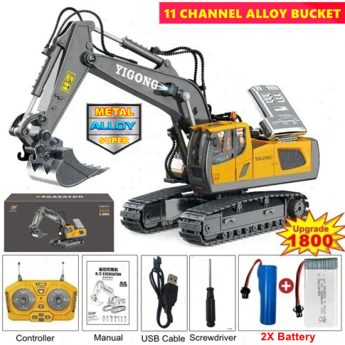 (Eccavator 2 Battery) RC Αυτοκινήτου Τηλεχειριστήριο εκσκαφέα Crawler