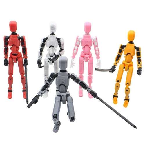 (Grön)Multi-Jointed Rörlig Robotmodell Docka Dummy 13 3D-tryckt skyltdocka Nyhetsleksaker Action Figur 1