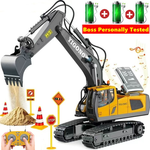 (Eccavator 3 Battery) RC Αυτοκινήτου Τηλεχειριστήριο εκσκαφέα Crawler 1