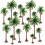 (15cm 5pcs)Ύψος Coconut Palm Tree Model DIY Park Rainforest Train Railroad Διακόσμηση Κτήριο 1