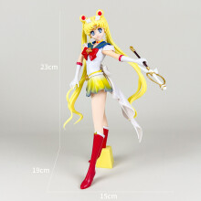 (yueyetuwuqi-No box)Sailor Moon Figure Anime Cartoon Jupiter Makoto Venus Minako Tsukino Rabbit Doll