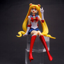 (zuomeishaonv-No box)Sailor Moon Figure Anime Cartoon Jupiter Makoto Venus Minako Tsukino Rabbit Doll