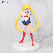(zhanmeishaonv-No box)Sailor Moon Figure Anime Cartoon Jupiter Makoto Venus Minako Tsukino Rabbit Doll