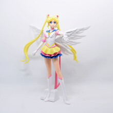 (baixie-No box)Sailor Moon Figure Anime Cartoon Jupiter Makoto Venus Minako Tsukino Rabbit Doll Toy