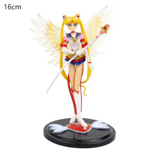 (chibangmeishaonv-No box)Sailor Moon Figure Anime Cartoon Jupiter Makoto Venus Minako Tsukino Rabbit