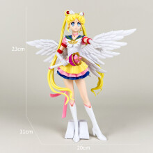 (shuibingyuewuqi-No box)Sailor Moon Figure Anime Cartoon Jupiter Makoto Venus Minako Tsukino Rabbit