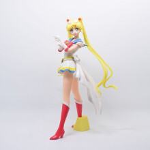 (hongxie-Bez pudełka)Sailor Moon Figure Anime Cartoon Jupiter Makoto Venus Minako Tsukino Rabbit Doll