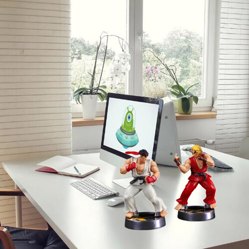 (Κόκκινο) Anime Ken Masters Hoshi Ryu Action Figure Παιχνίδια PVC Χαριτωμένα 2