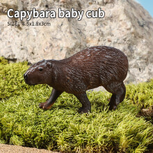 (Młode kapibary) Dzikie zwierzęta, symulacja gryzonia, świstaka, kapibary, model, figurka, kolekcja
