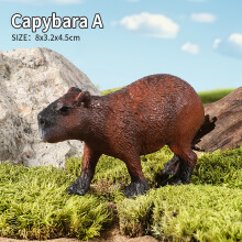 (Capybara A) Wild Animals Simulation Τρωκτικό Marmot Capybara Model Action Figure Figurine Collection