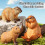 (Capybara A) Wild Animals Simulation Τρωκτικό Marmot Capybara Model Action Figure Figurine Collection 4