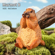 (Marmot B) Dzikie zwierzęta Symulacja gryzonia świstaka kapibary Model figurki akcji kolekcja uroczych