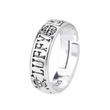 (luffy)Νέο Anime ONE PIECE Law Monkey D Luffy Portgas D Ace Figure Adjustable Ring Model Toys Collect