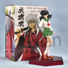 (Pudełko Kagome) Anime Inuyasha rysunek Inuyasha Kikyō Sesshoumaru Higurashi Kagome PVC Model postaci