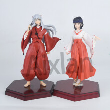(2 szt. D) Anime Inuyasha rysunek Inuyasha Kikyō Sesshoumaru Higurashi Kagome PVC Model postaci zabawki