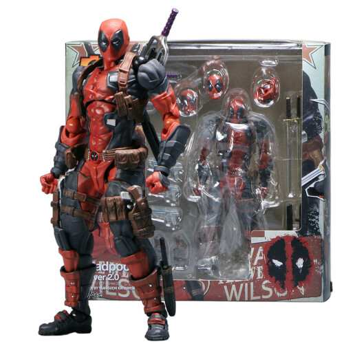 (Β) ΚΑΤΑΠΛΗΚΤΙΚΟ YAMAGUCHI Deadpool 2.0 Grey Action Figure Mutants Joint Movable KAIYODO