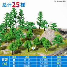 (zestaw 4 25 szt.) 20-100 szt. Zestaw modeli drzew pociągowych, sztuczne miniaturowe drzewo, dekoracja