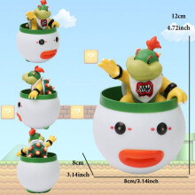 (Bowser Jr-No Box) Figurine d'action Super Mario Bowser Princesse Peach Anime Game All Star Collection