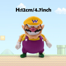 (Wario-Bez pudełka) Super Mario Figurka akcji Bowser Księżniczka Peach Anime Gra All Star Kolekcja Model