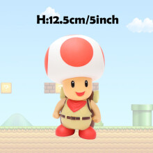 (Ropucha-Bez pudełka) Super Mario Figurka akcji Bowser Księżniczka Peach Anime Gra All Star Kolekcja