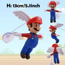 (Angle Mario-No Box) Super Mario Figurka akcji Bowser Księżniczka Peach Anime Gra All Star Model kolekcjonerski